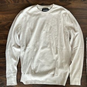BONOBOS SMALL SLIM FIT MENS BEIGE SWEATER